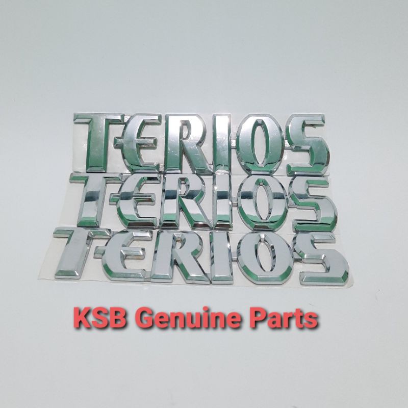 Emblem Logo Tulisan Terios Daihatsu Di Pintu Bagasi Original Asli