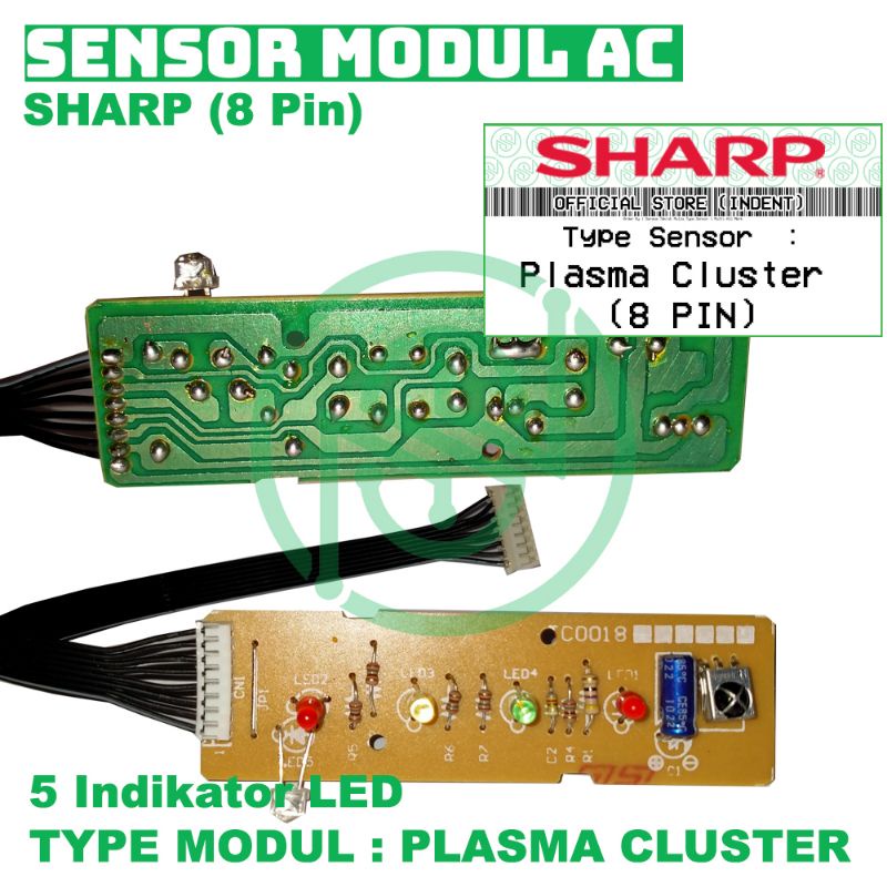 Modul Sensor AC Tipe PLASMA CLUSTER (8 Pin) - Merk SHARP [NEW]