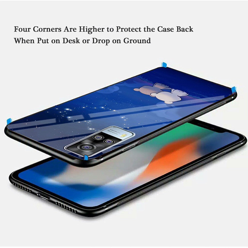 [CG222] Softcase Kaca Vivo Y51 2020 Y50 Y12 Y20S Y91 Z1PRO V5+ Y15 Y30 Y12S Y1S Y71 - Casing Hp Vivo-4