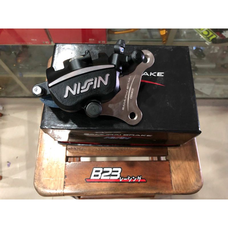Kaliper nissin nmax aerox breket 260mm depan warna lengkap n max front samurai brake original 260 mm