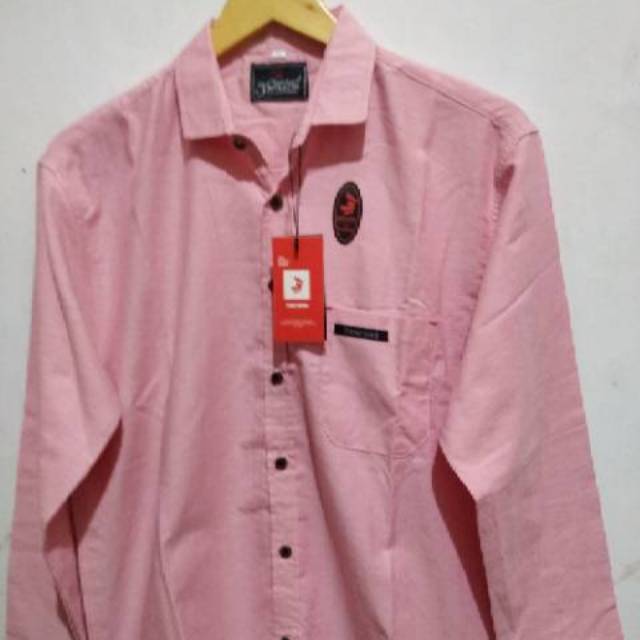 kemeja lengan panjang 3 second cowok | kemeja cowok tebal murah