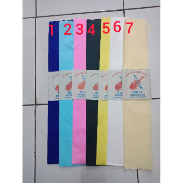 

Kertas Krep/Kertas Krep Warna/Kertas Krep Biola