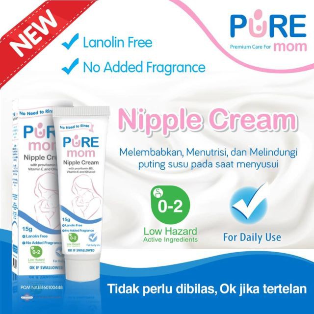 PURE Mom Nipple Cream 15gr