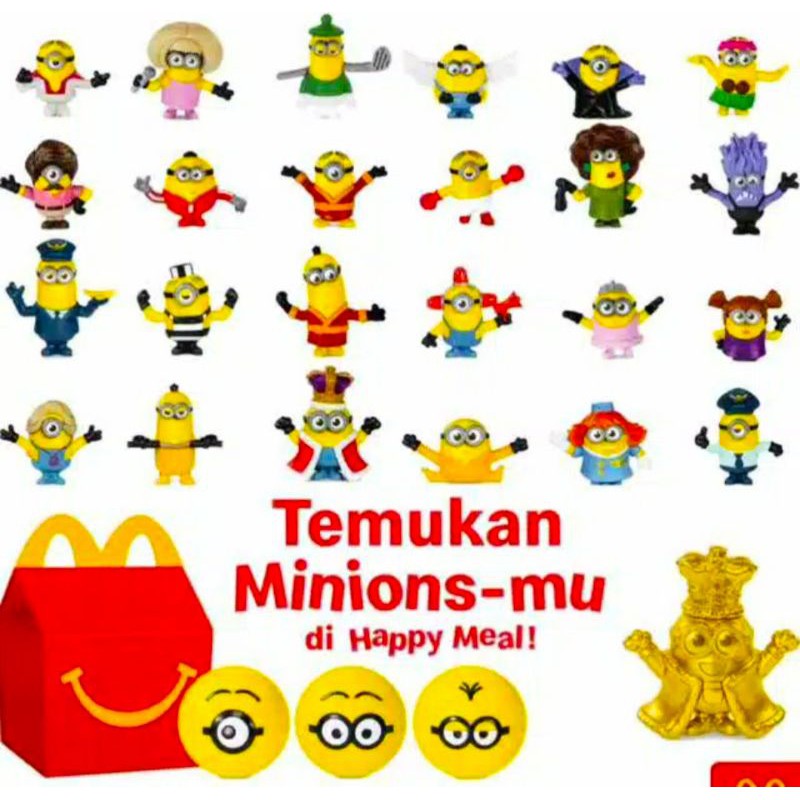 Mainan anak Happy Meal MCDONALD. "Minion 2020"
