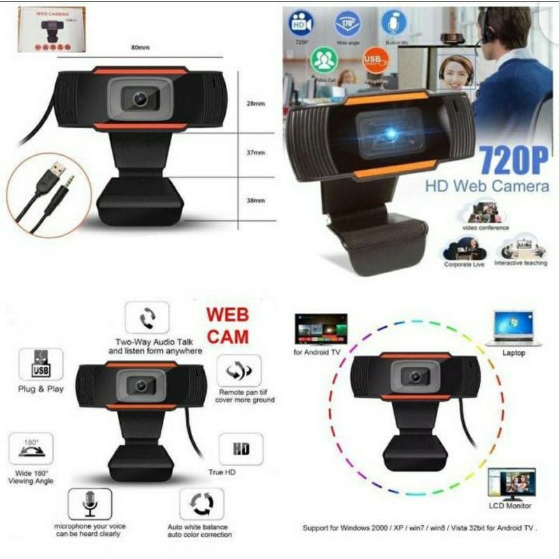 Camera Webcam WEB01 HD720 Webcam Laptop Webcam PC Kamera