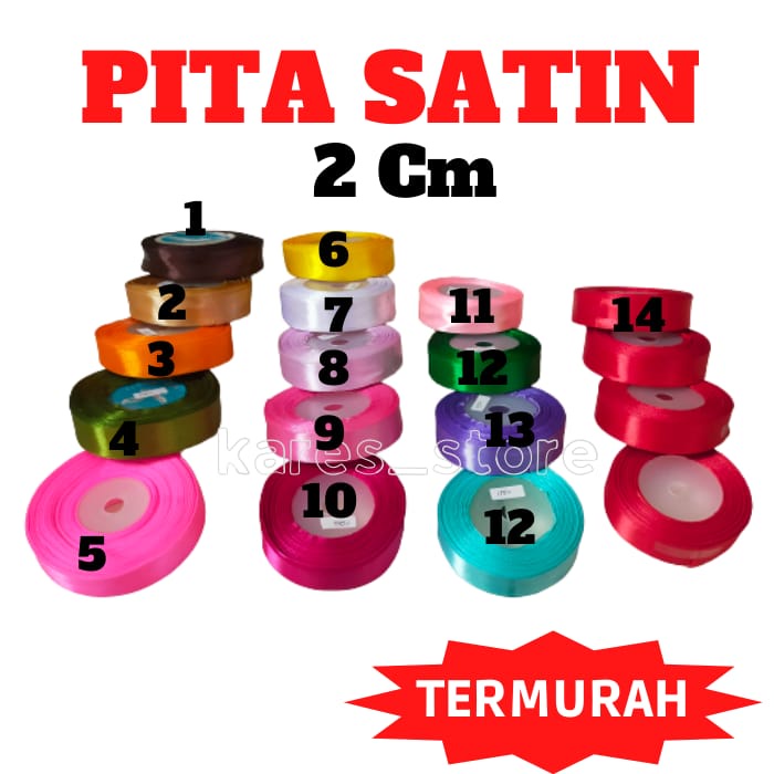 

Pita Satin Lebar 2 Cm