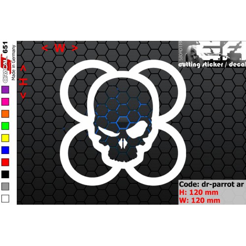 ea cutting sticker / decal    Code: dr-parrot ar ( drone )