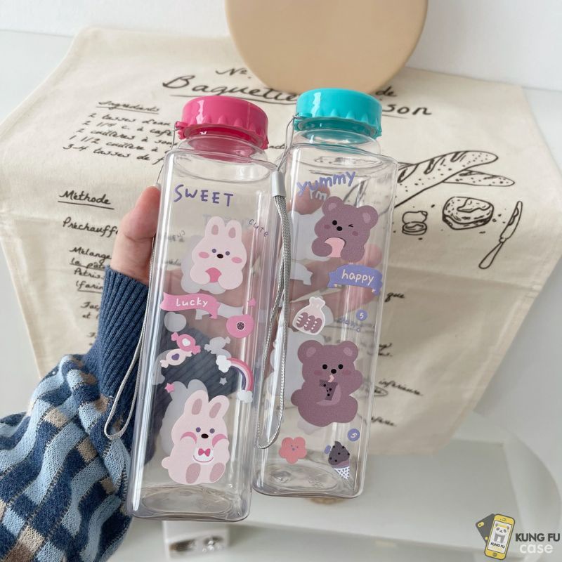 Botol Minum Tali Lucu/Botol Minum Plastik/Botol Minum Lucu