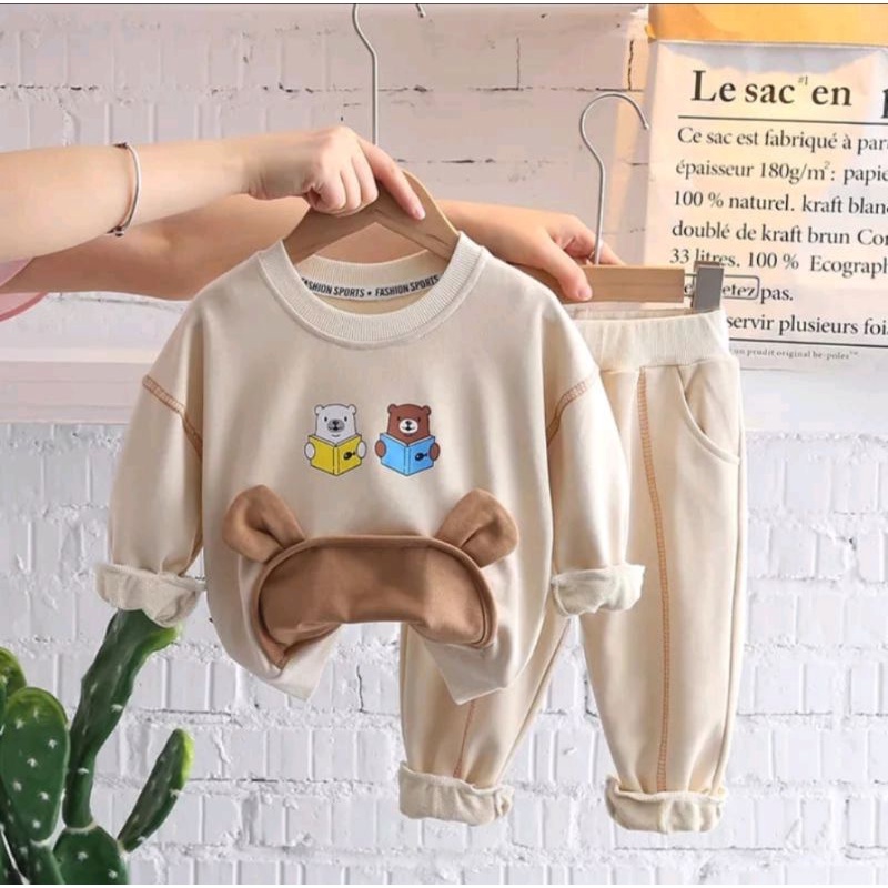 setelan baju anak perempuan/sweater anak perempuan 1-6 tahun