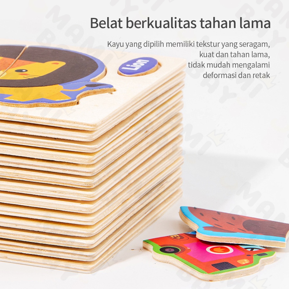 Mamibayi Puzzle anak mainan edukasi anak jigsaw mainan puzzle