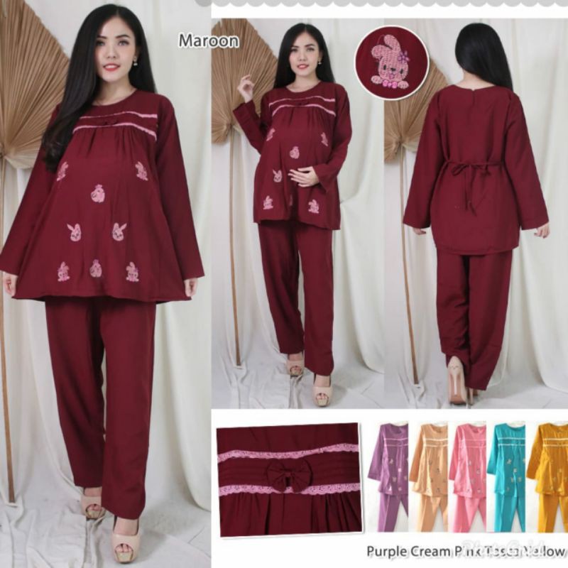 setelan hamil menyusui setelan hamil terbaru baju hamil lengan panjang