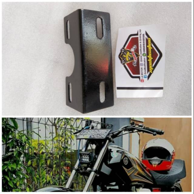 DUDUKAN PLAT NOMOR ATAS  RX KING