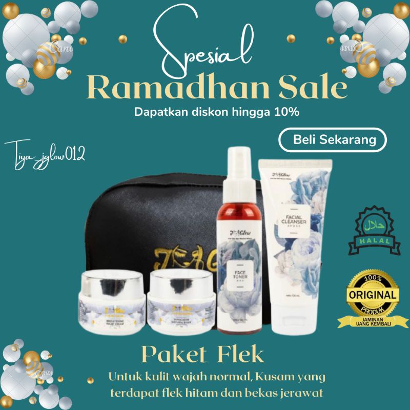 JGLOW PAKET FLEK / JGLOW PAKET KECANTIKAN / JGLOW ORIGINAL / JGLOW BPOM / PERAWATAN WAJAH