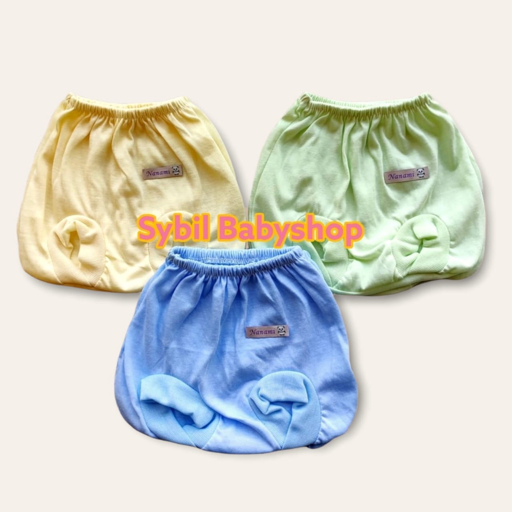 1 Pcs Celana Pop Bayi SNI NANAMI 0-6 Bulan Polos Warna / Celana Bayi