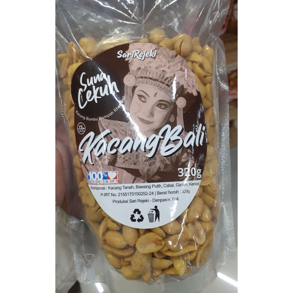 KACANG KAPRI BUMBU “SARI REJEKI” ASLI BALI 320GR