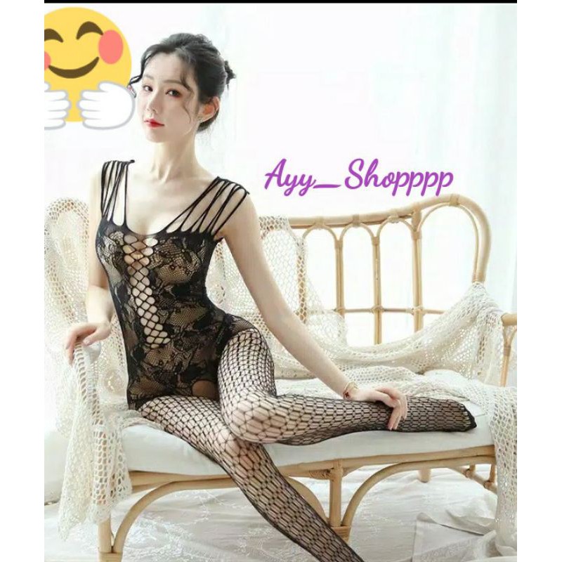 full body stocking black