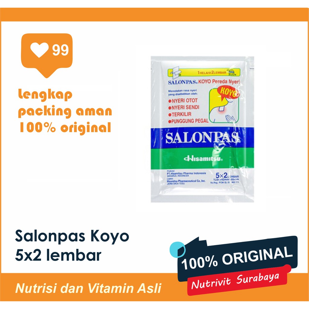 KOYO SALONPAS HOT (MERAH) / ORIGINAL (BIRU) 10'S