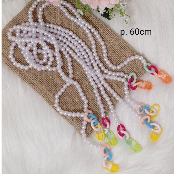 Kalung Masker Mutiara|Kalung Masker Monte|Accessories Masker