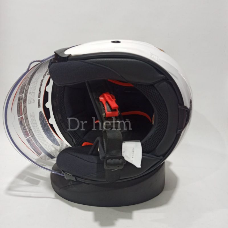 HELM INK DYNAMIC SOLID WHITE PUTIH POLOS ORIGINAL-4