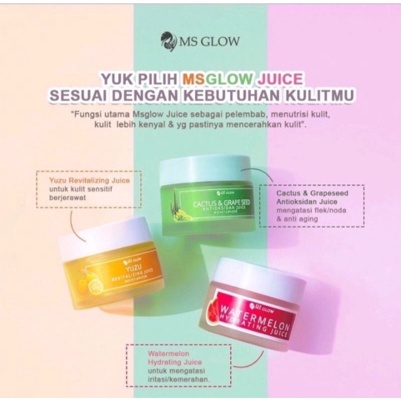 MS GLOW SKINCARE BPOM/MS GLOW  MOISTURIZER