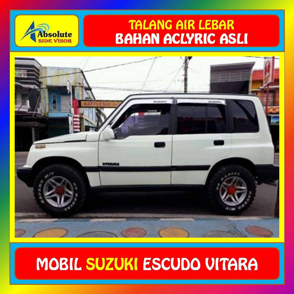 Jual Talang Air 4 Pintu Suzuki Escudo Vitara 1992 1999 Model Lebar Warna Hitam Merk Absolute Indonesia Shopee Indonesia