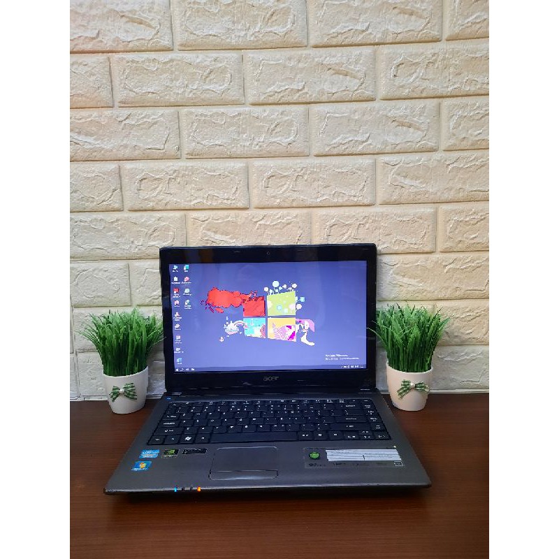 Laptop Acer Aspire 4750 Intel core i5-2410M Ram 4 GB HDD 250 GB VGA Intel HD Graphics NVIDIA Geforce