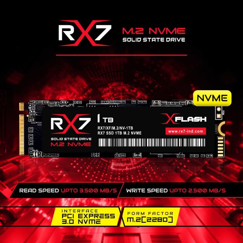 SSD M2 NVME / M.2 NVME/ M2NVME 1TB RX7 RESMI (GARANSI 3 TAHUN)