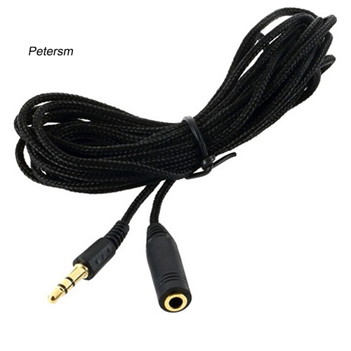 (Pt) Kabel Extension Audio Stereo 3.5mm Female Ke Male Panjang 5m / 16ft Untuk Headphone