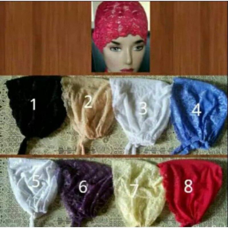 Ciput Brokat Tali / Ciput Brokat Ikat / Ciput Brokat Full Kepala.