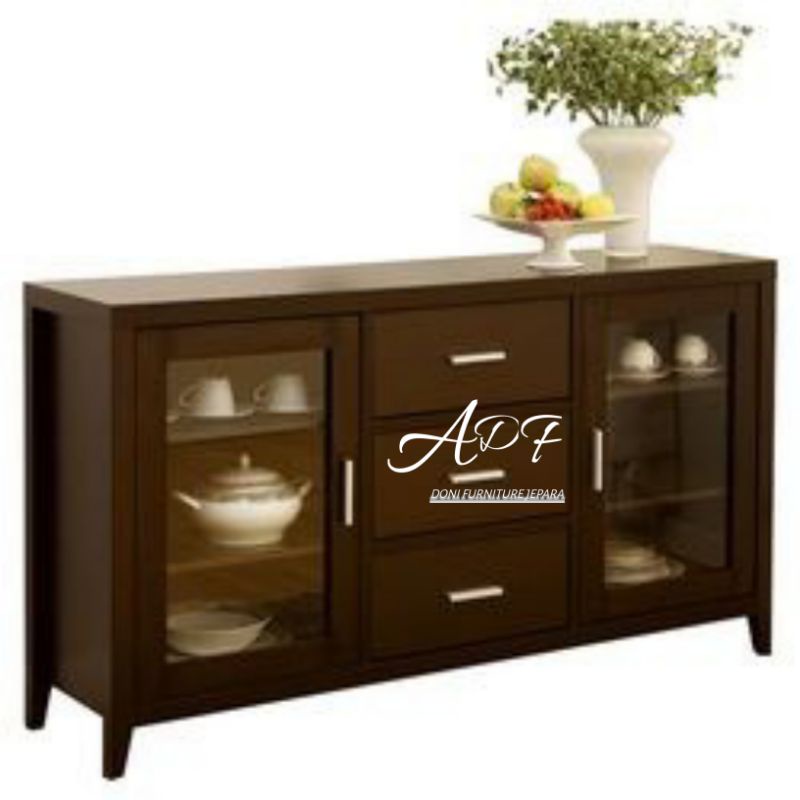 Rak Piring Minimalis Rak Piring Kayu Jati Bufet piring