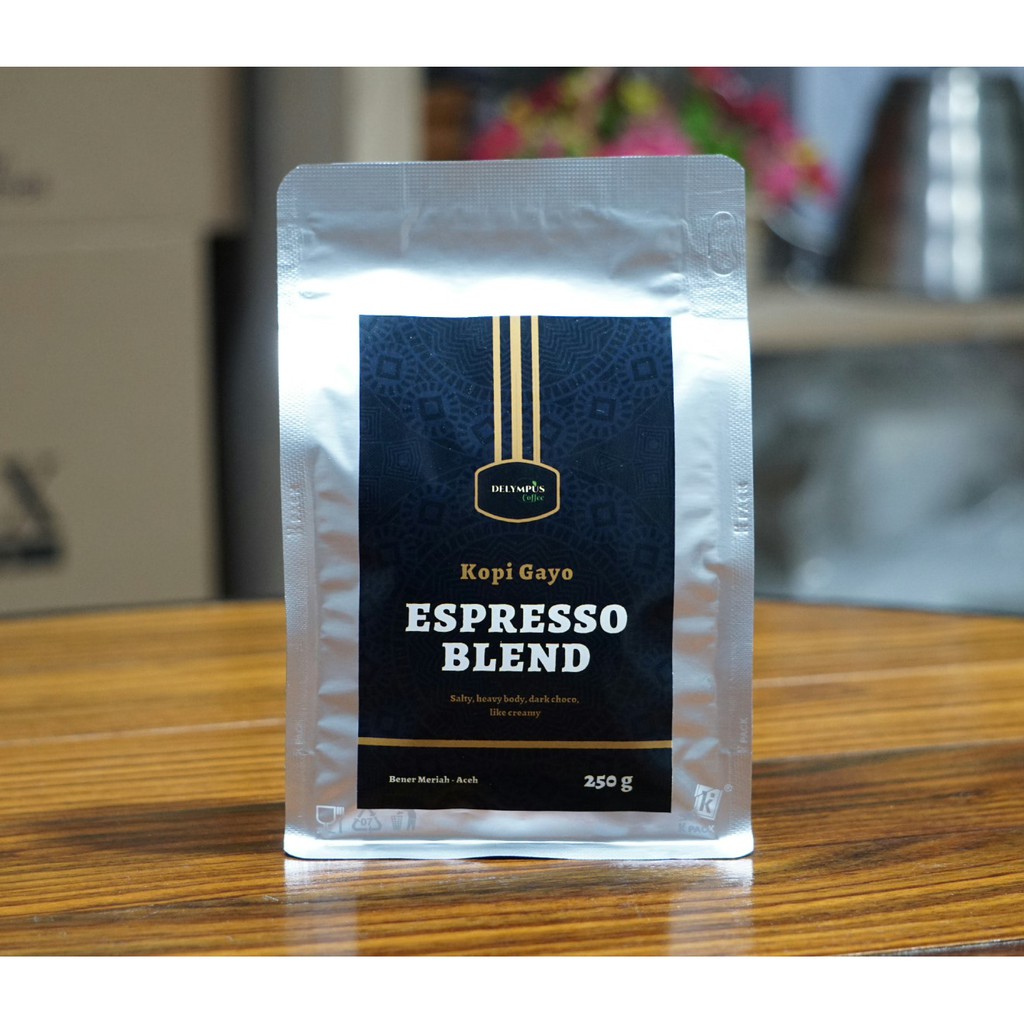 

KOPI GAYO ESPRESSO BLEND DELYMPUS 250 GRAMS