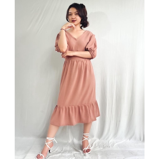 MOANA DRESS //BAHAN AIRFLOW//ANTI LECEK BIGSIZE PREMIUM