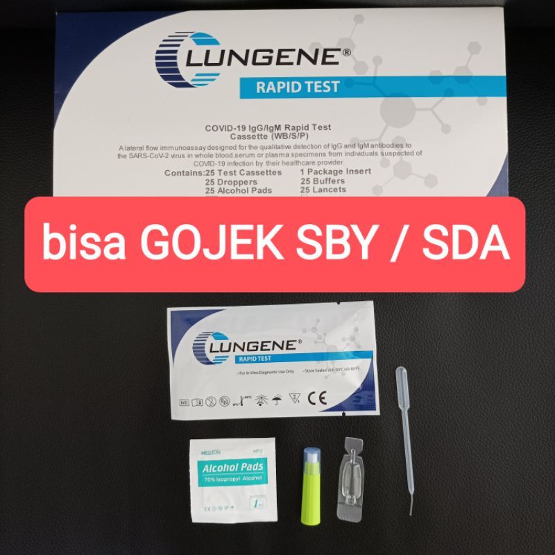 rapid test antibody lungene sample darah | antibodi | alat uji setelah vaksin covid 19