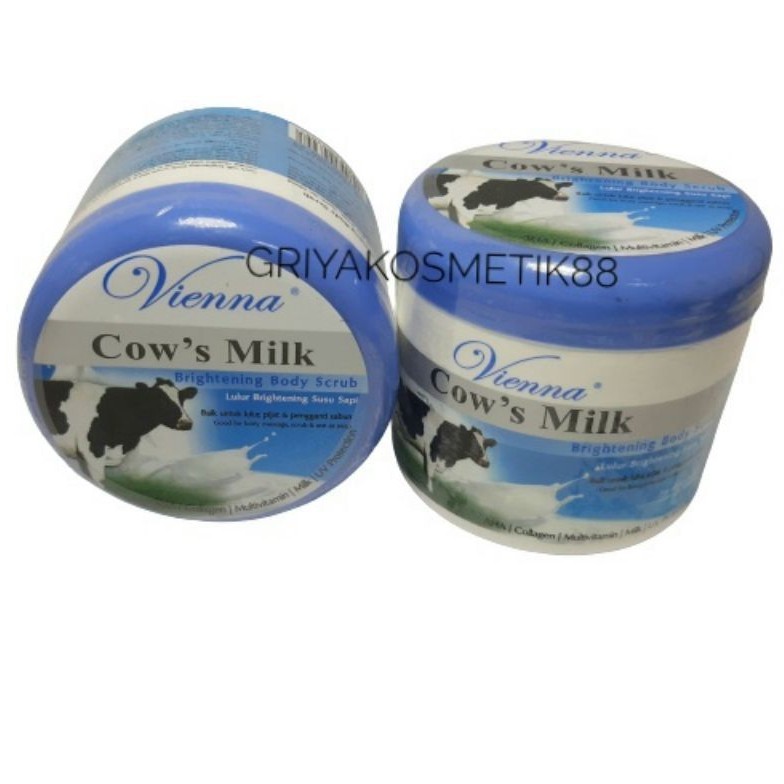 VIENNA BODY SCRUB COW'S MILK BPOM | LULUR SUSU SAPI 250 GR