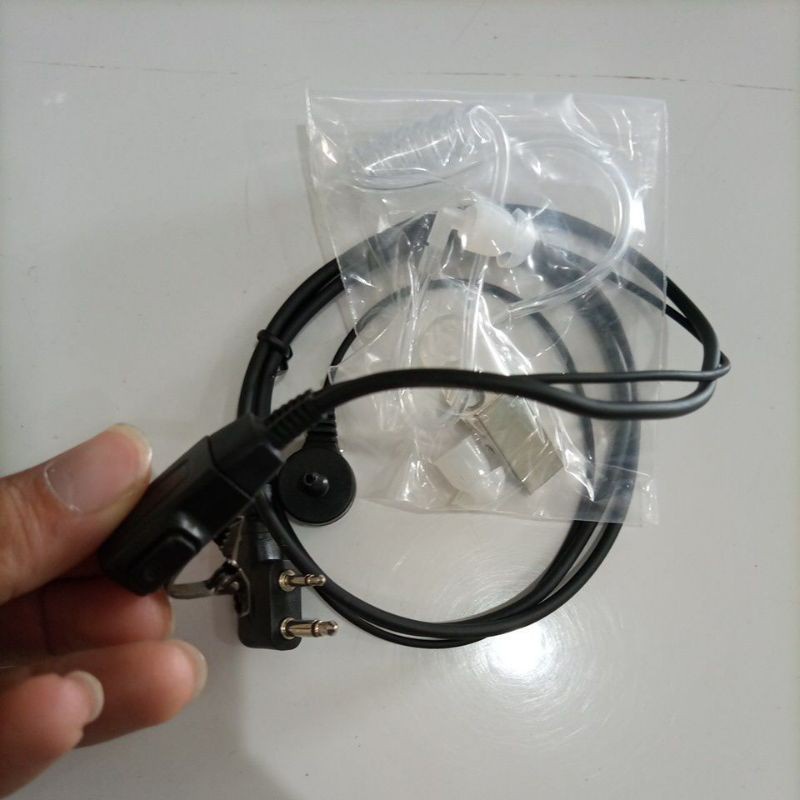 Earfon Icom Alinco airtube model FBI selang transparan earset earphone headset v80 dj w10 v88 W500