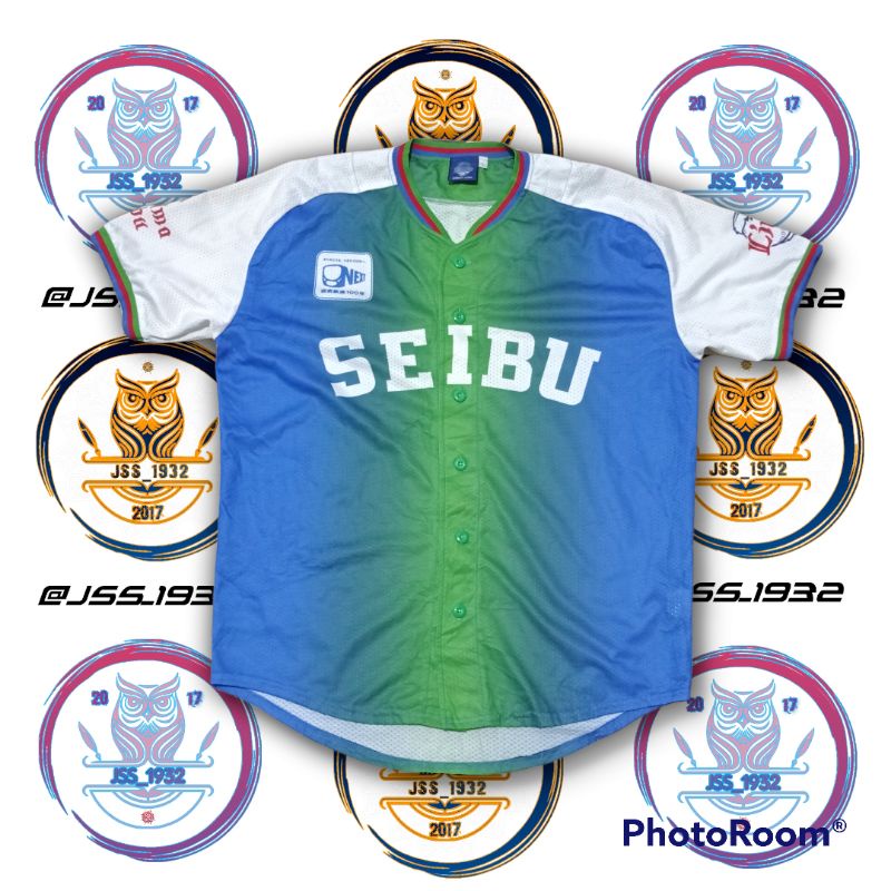 Jersey Baseball SAITAMA SEIBU LIONS Kit YASUYUKI KATAOKA 7 ORIGINAL Murah
