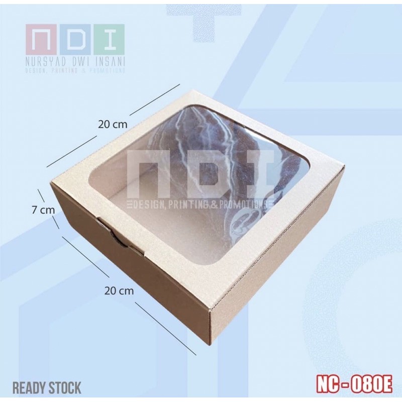 

DUS BOX CORRUGATED + MIKA 1 PAK (ISI 20pcs) Uk. 20x20x7cm