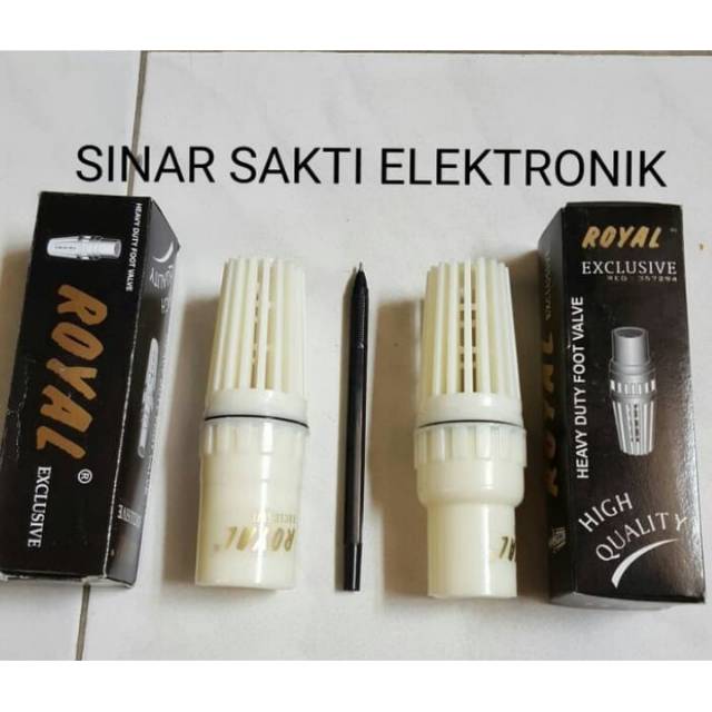 Foot Klep 3/4&quot; &amp; 1&quot; Tusen Klep 1&quot; + Saringan Peralatan Toren Plastik