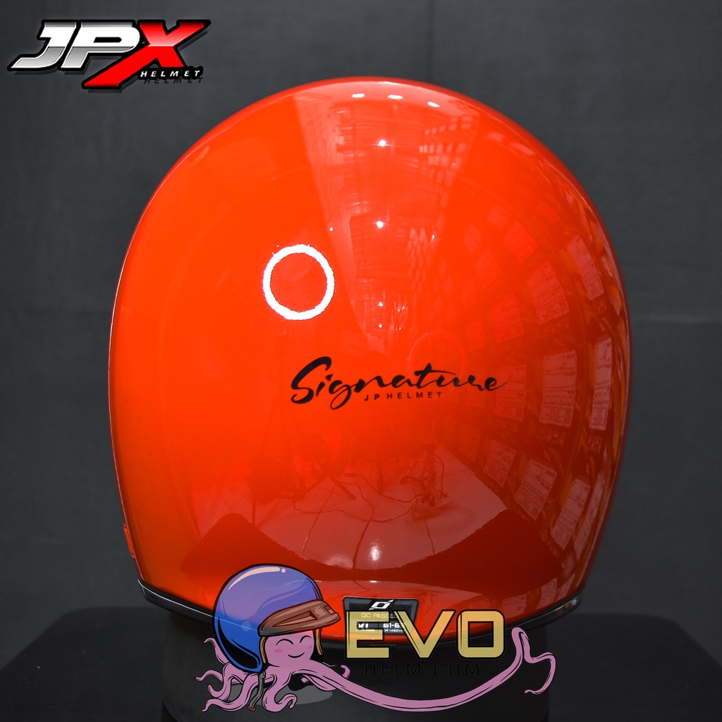 HELM JP SIGNATURE RED FERRARI GLOSSY RED METALIC ORIGINAL HELM JP CAKIL JP SIGNATURE SOLID RED JPX JP RETRO