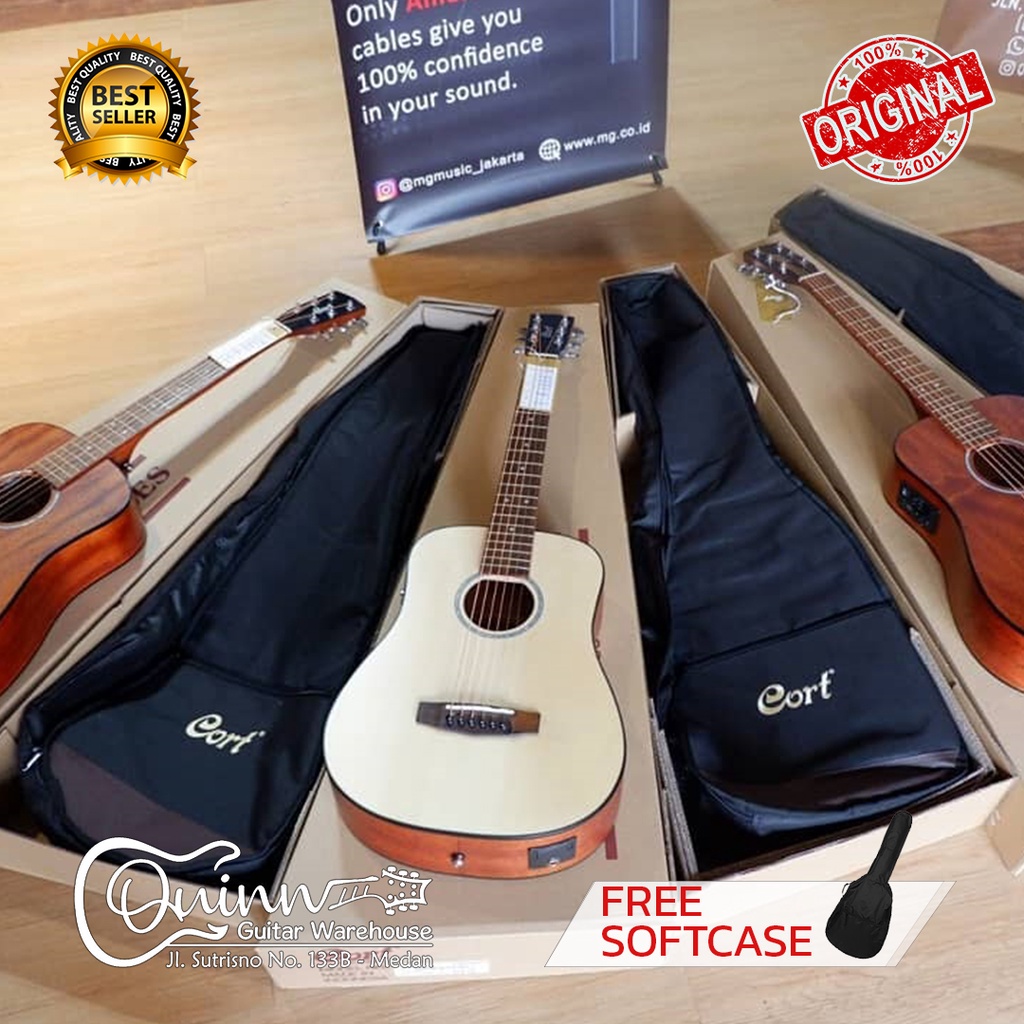 Gitar Akustik CORT AD Mini Original elektrik termurah terlaris