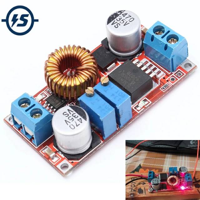 Step Down 5 V-32 V untuk 0.8 V-30 V 5A 30W Charger Modul Converter Arus Konstan Tegangan LED Driver