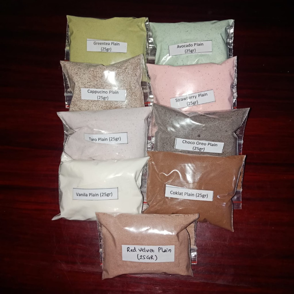 Paket Sample Powder drink Plain / Mix gula