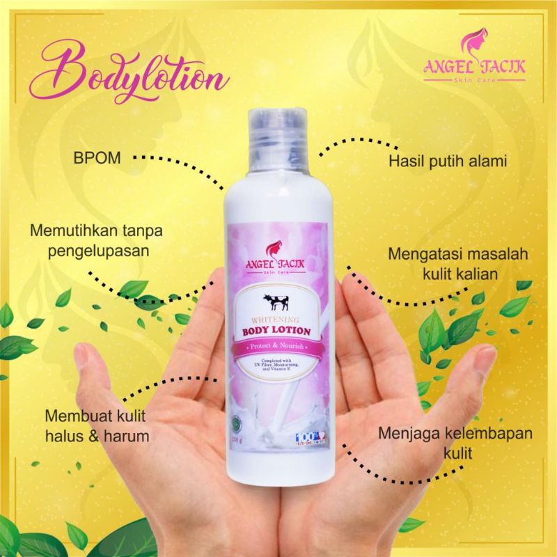 [BUY 1 GET 1 GIFT] PROMO ANGEL TACIK BODY LOTION PEMUTIH BADAN AMPUH BPOM ORIGINAL ANGEL TACIK SKINC