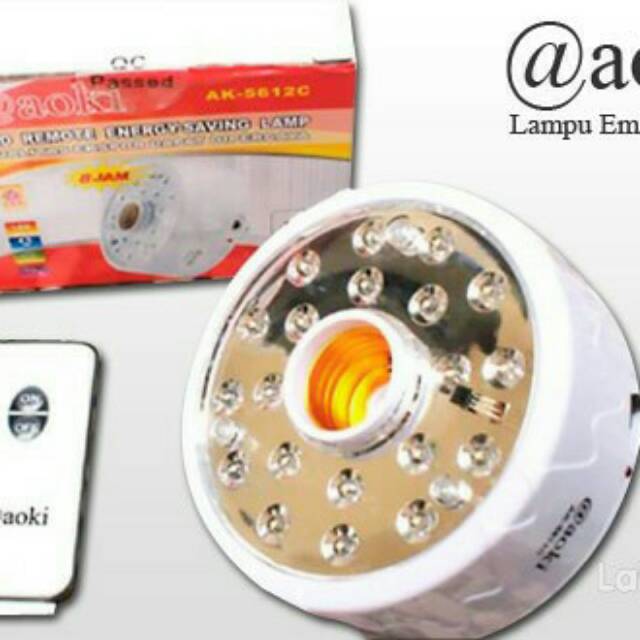 LAMPU EMERGENCY FITTING+REMOTE AOKI atau REINI