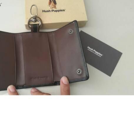 Dompet Stnk Kulit Asli Dompet Gantungan Kunci Mobil/Motor Dompet Stnk Hush Puppies 100% Kulit Asli