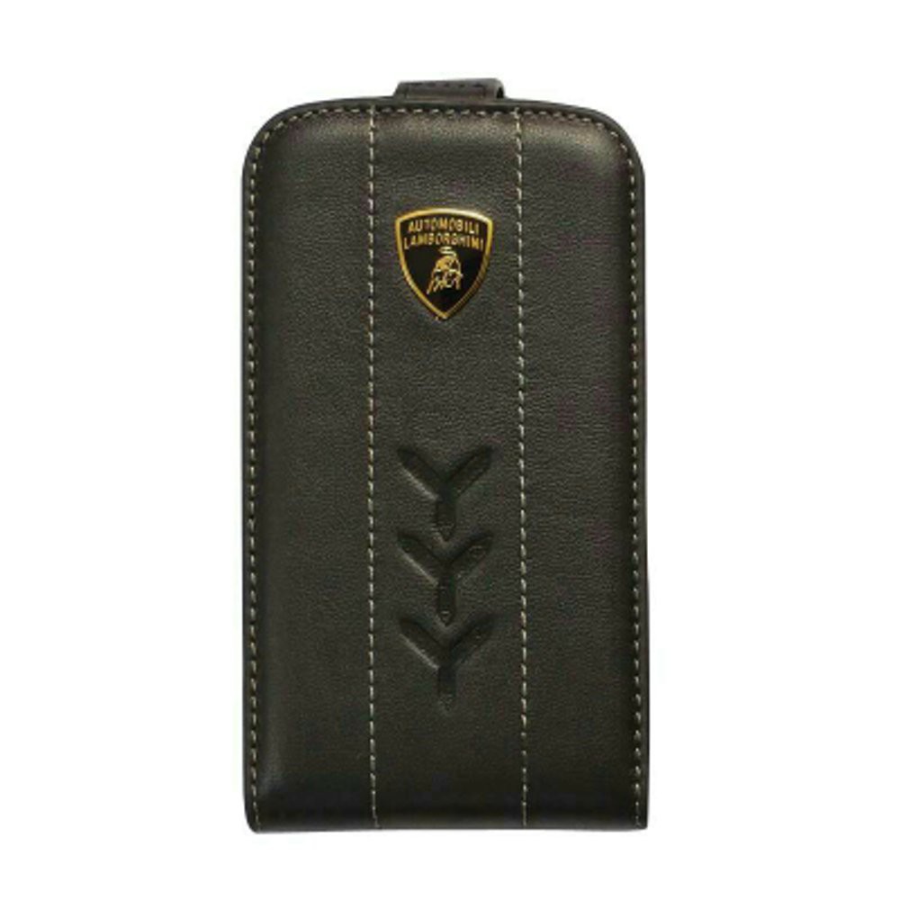 ACC HP FLIP CASE PERFORMATE AUTOMOBILI LAMBORGHINI FOR BLACKBERRY 9900 DAKOTA (BLACK)