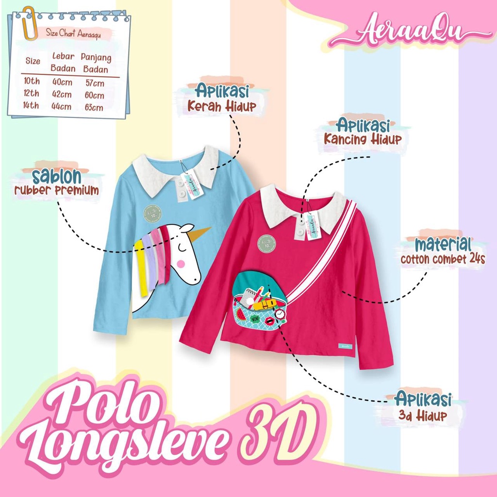 Polo Longsleeve 3D Aeraaqu