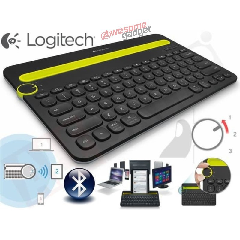 Logitech K480 Bluetooth Multi Device Keyboard Android Ios Mac Windows