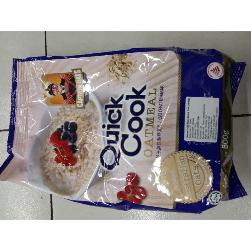 

captain oats quick cook oatmeal 800g