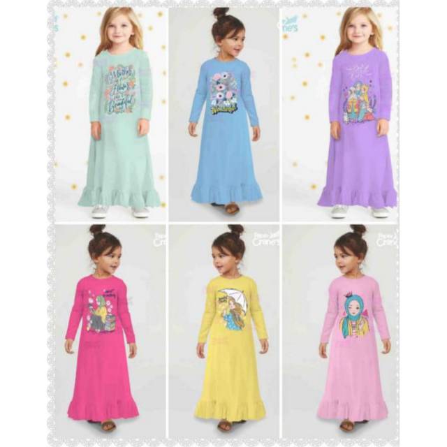 PROMO  Gamis Papercranes Size kecil